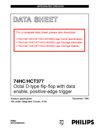 Datasheet 74HC377DB производства Philips