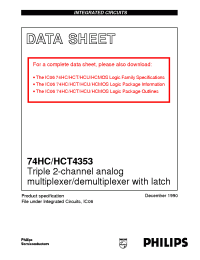 Datasheet 74HC4353U производства Philips