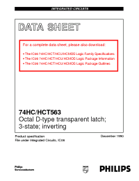 Datasheet 74HC563DB manufacturer Philips