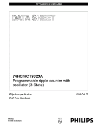 Datasheet 74HC9323D manufacturer Philips