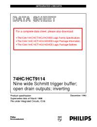Datasheet 74HC/HCT9114 производства Philips