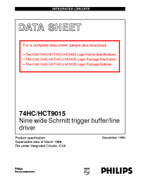 Datasheet 74HCT9015D производства Philips
