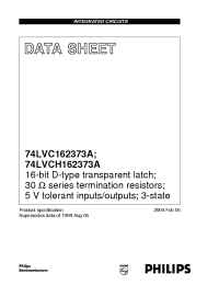Datasheet 74LVCH162373A производства Philips