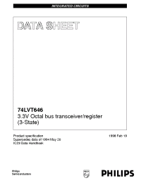 Datasheet 74LVT646 производства Philips