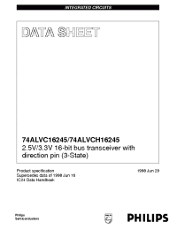 Datasheet ACH16245DGG производства Philips