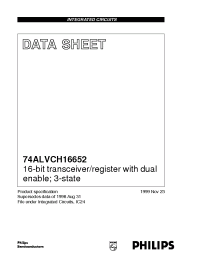 Datasheet ACH16652DGG производства Philips