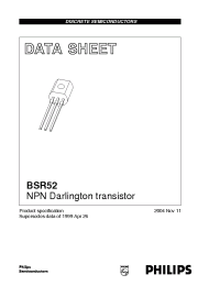 Datasheet BSR52 производства Philips