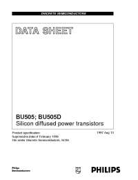 Datasheet BU505 manufacturer Philips