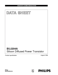 Datasheet BUJ204A manufacturer Philips