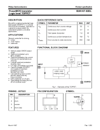 Datasheet BUK107-50DL производства Philips