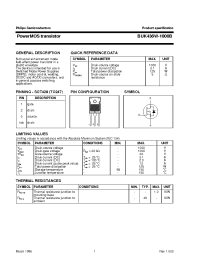 Datasheet BUK436W-1000B manufacturer Philips
