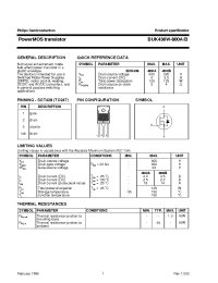 Datasheet BUK436W-800A производства Philips
