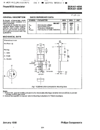 Datasheet BUK457-400 производства Philips