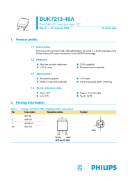 Datasheet BUK7213-40A производства Philips