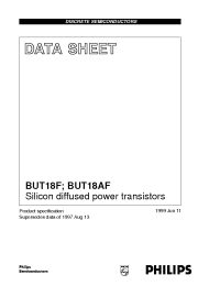 Datasheet BUT18AF manufacturer Philips