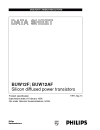 Datasheet BUW12F manufacturer Philips
