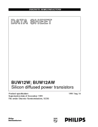 Datasheet BUW12W manufacturer Philips