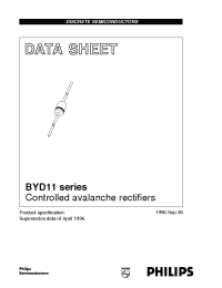 Datasheet BYD11J manufacturer Philips