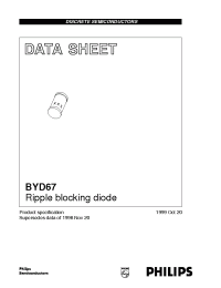 Datasheet BYD67 manufacturer Philips