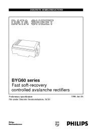 Datasheet BYG60G manufacturer Philips