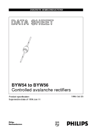 Datasheet BYW56/A52R manufacturer Philips