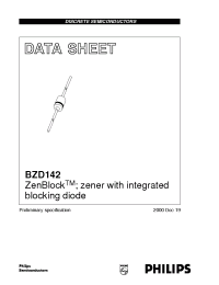 Datasheet BZD142-120 manufacturer Philips