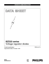 Datasheet BZD23-C10 manufacturer Philips
