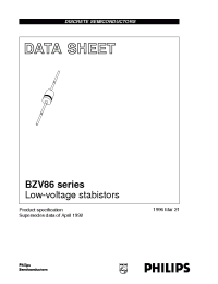 Datasheet BZV86-1V4 manufacturer Philips