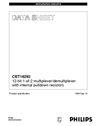 Datasheet CBT16292DGG производства Philips