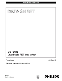 Datasheet CBT3125 производства Philips