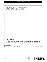Datasheet CBT3244DS производства Philips