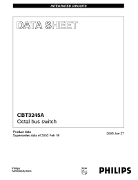 Datasheet CBT3245A производства Philips