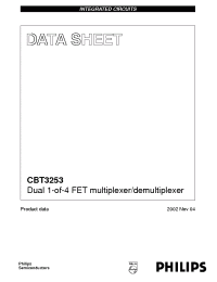 Datasheet CBT3253 производства Philips