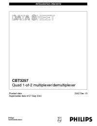Datasheet CBT3257D производства Philips