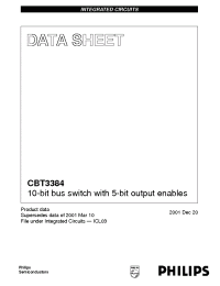 Datasheet CBT3384DB производства Philips