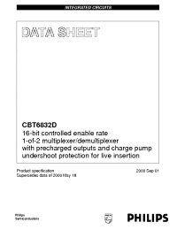 Datasheet CBT6832D производства Philips
