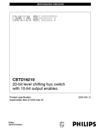 Datasheet CBTD16210DGG производства Philips