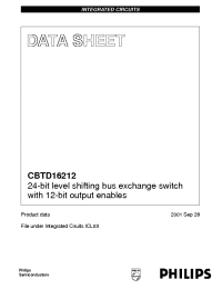 Datasheet CBTD16212DL производства Philips