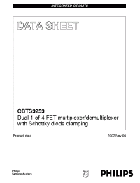 Datasheet CBTS3253DB производства Philips
