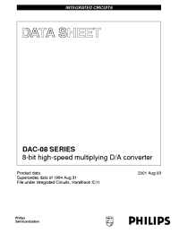 Datasheet DAC-08 производства Philips