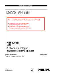 Datasheet HEC4051B производства Philips