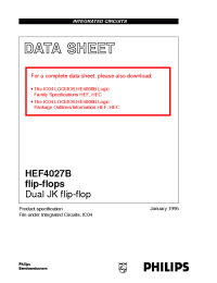 Datasheet HEF4027BP manufacturer Philips