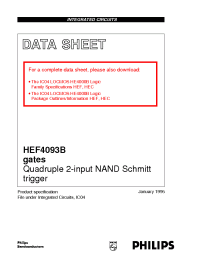Datasheet HEF4093BN manufacturer Philips