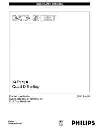 Datasheet I74F175AD manufacturer Philips