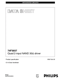 Datasheet I74F3037D manufacturer Philips