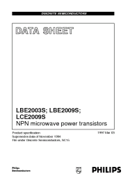 Datasheet LBE2003S производства Philips