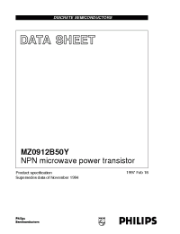 Datasheet MZ0912B50Y производства Philips