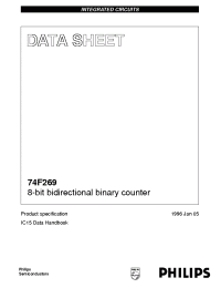 Datasheet N74F269D manufacturer Philips