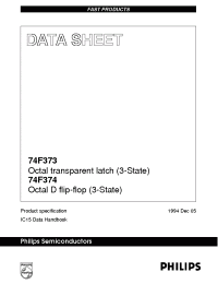 Datasheet N74F373D manufacturer Philips