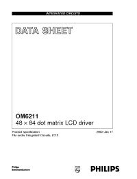 Datasheet OM62112 manufacturer Philips